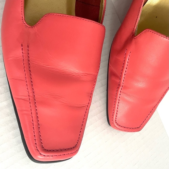 Vintage Bellini Pink Leather Loafers - Picture 3 of 8